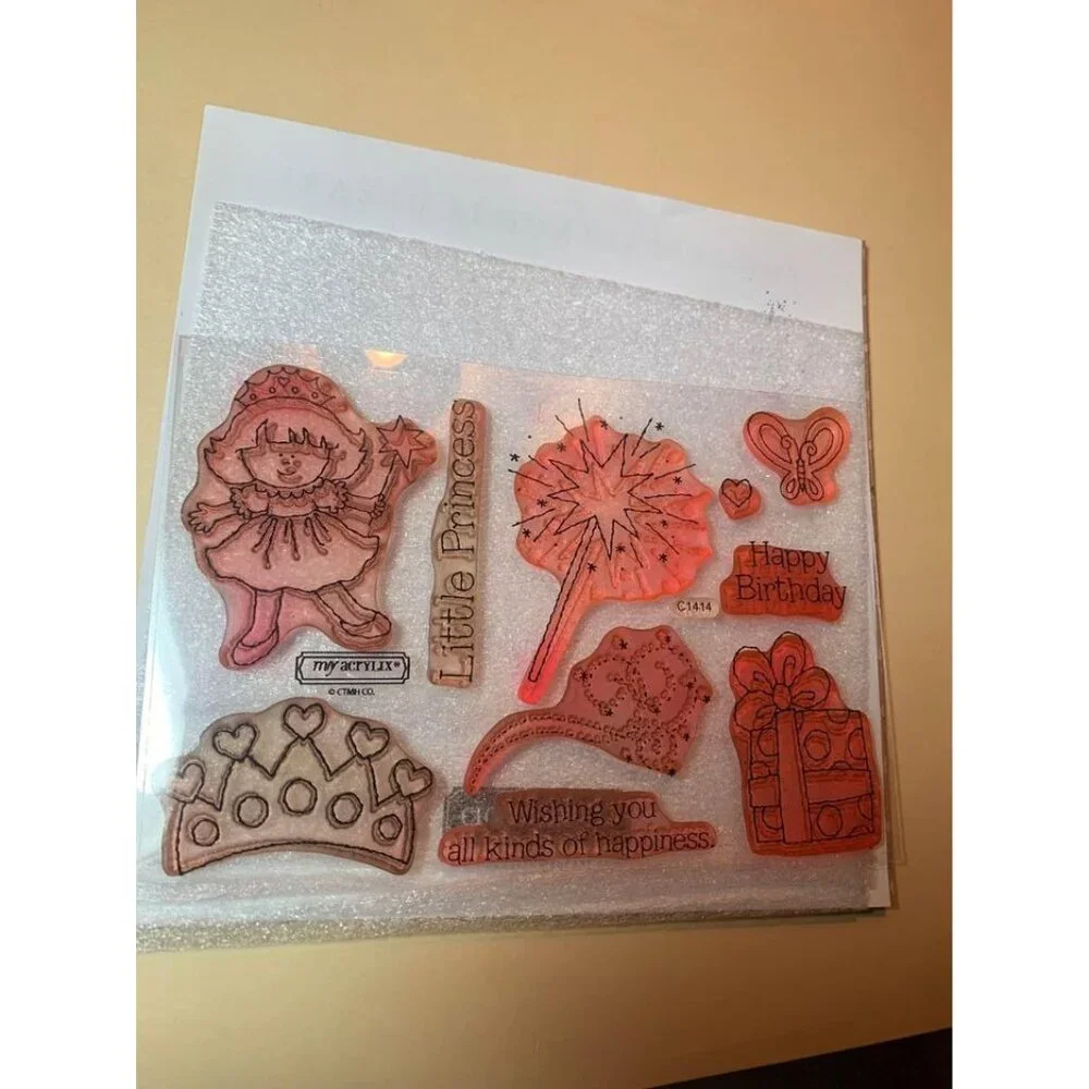 Close To My Heart D1333 Wishing Star Premium Decorative Acrylic Stamps Set